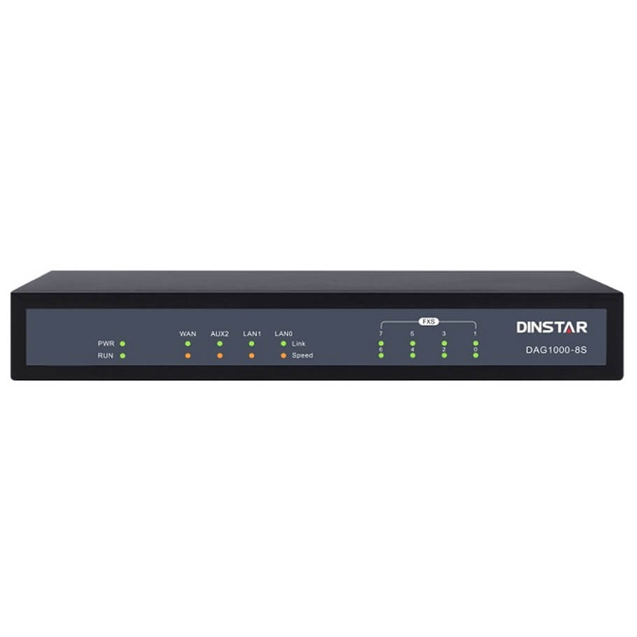 Analog VoIP Gateway Dinstar DAG1000-8S